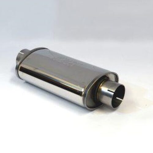 Simons “Oval” Silencer – 76mm (3.0″) Stainless Steel