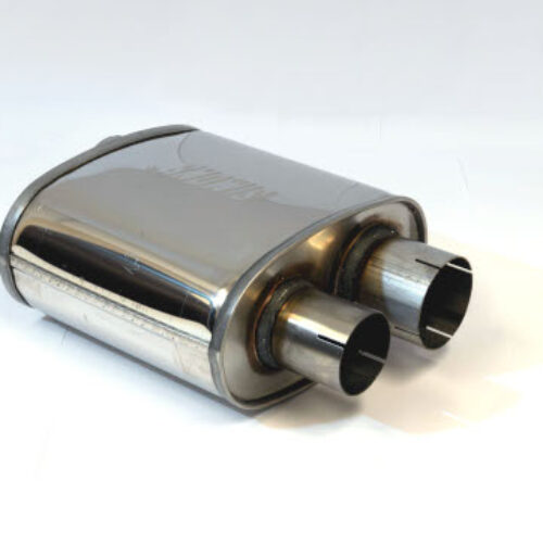 Simons “Split” Silencer – 76mm (3.0″) Stainless Steel