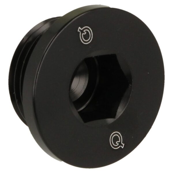 Aluminum Blind plug Lowprofile M18x1.5 - Black