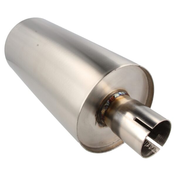 Stainless Steel Exhaust Silencer Round - 76mm - 3.0 Inch