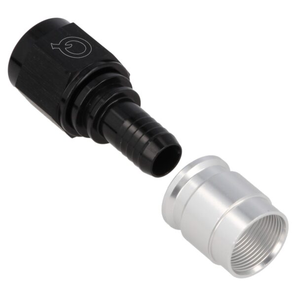 Shrink Hose Adapter PTFE Straight AN6