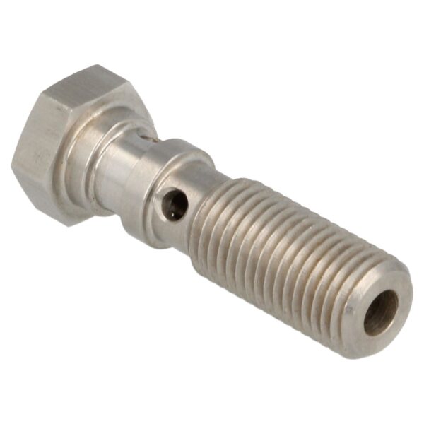 Stainless Steel Banjo Bolt Double 38.5 Mm Long M10 X 1.25