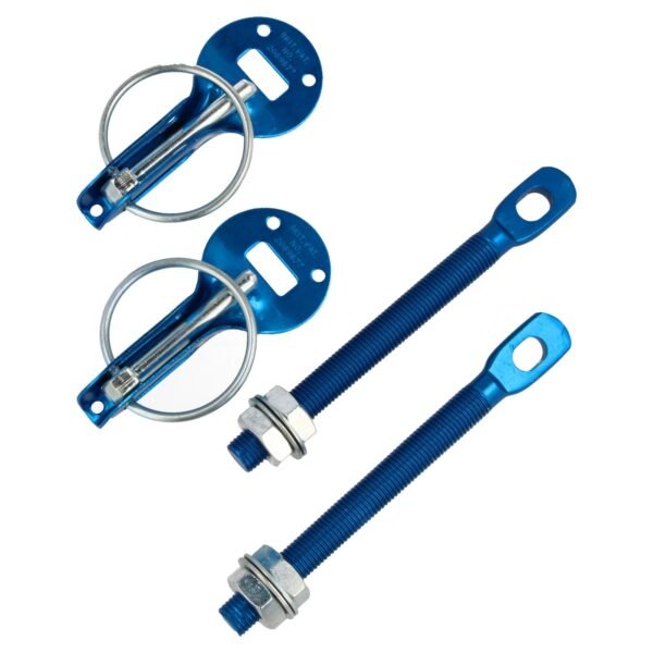 Hood Latch Aluminum Blue