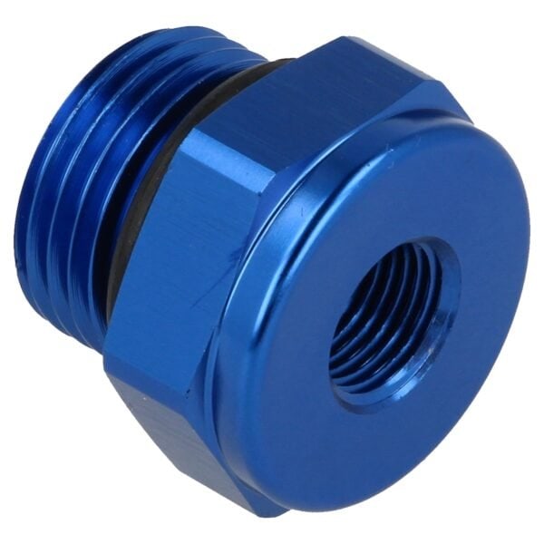 Aluminum Blind plug AN8 whiteh O-Ring 1/8 NPT