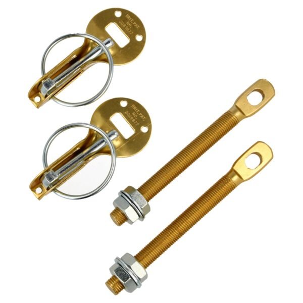 Hood Latch Aluminum Gold