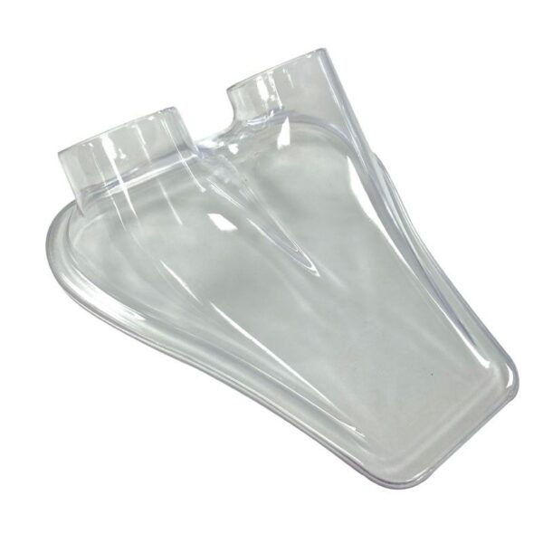 Air Inlet - 215x240mm whiteh Double Connection 70mm - Transparent
