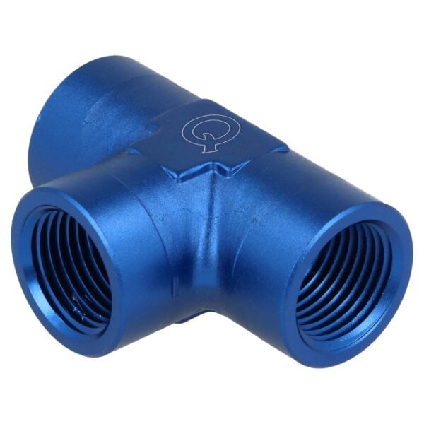 Aluminum Coupler T-Piece Female 1/4 NPT