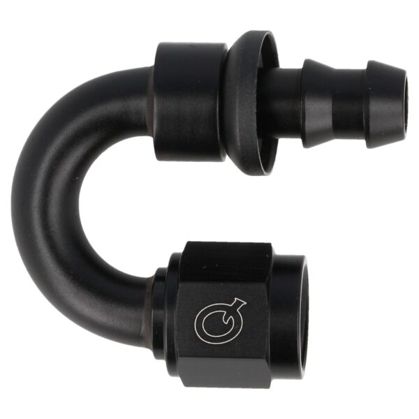 Hose Adapter Push-On 180 Deg AN4