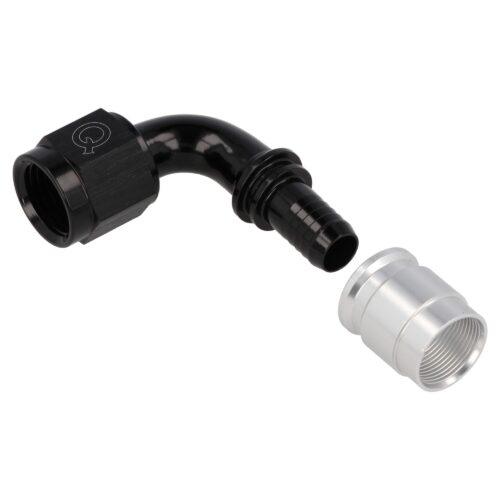 Shrink Hose Adapter PTFE 90 Deg AN10