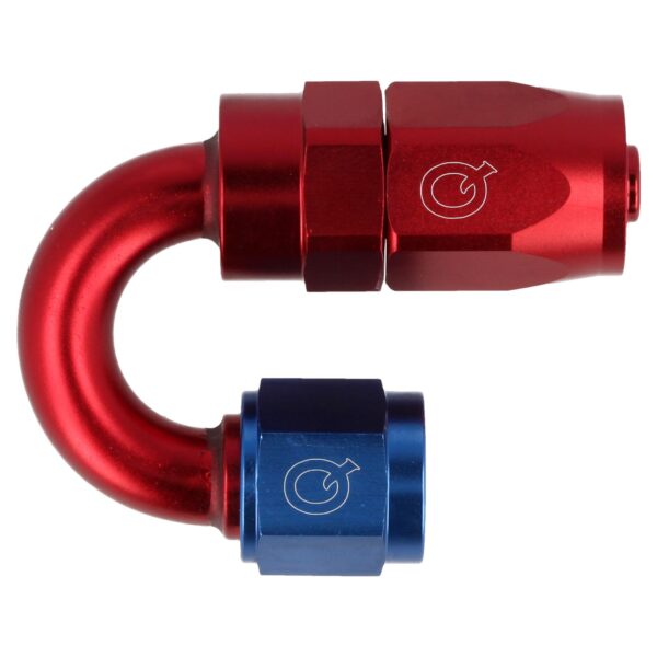 Hose Adapter Lightweight Straight 180 Deg AN6