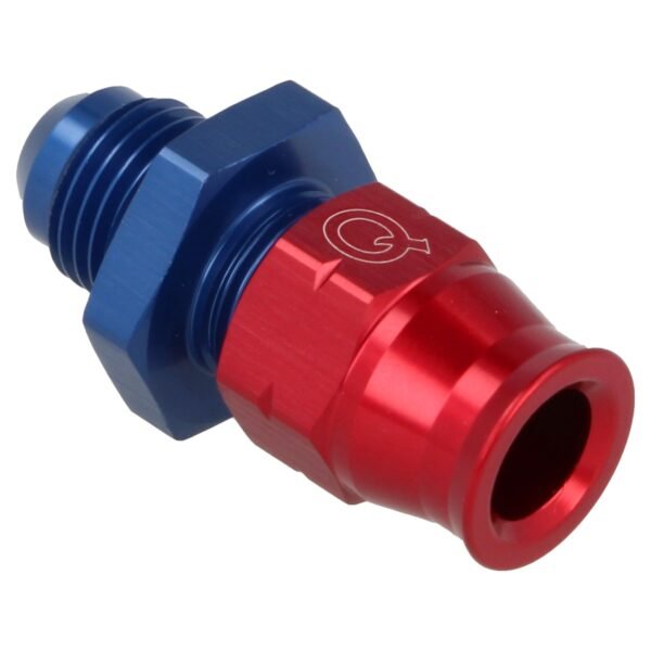 Aluminum Tube Adapter Male Straight AN6 - 9.5 Mm