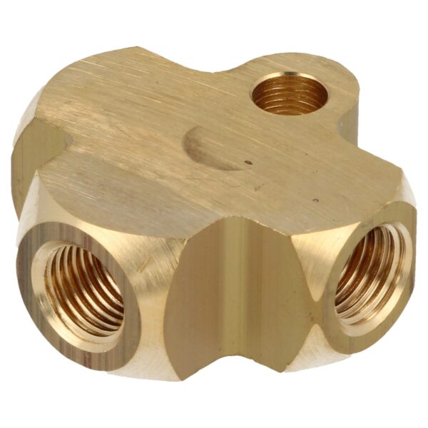 T-Piece - 3x 3/8'' UNF Concave
