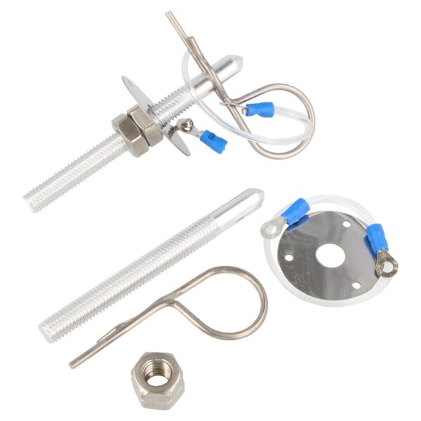 Hood Latch Aluminum 80mm Silver