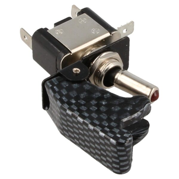 Toggle Swhitech LED whiteh Carbon Look Cap