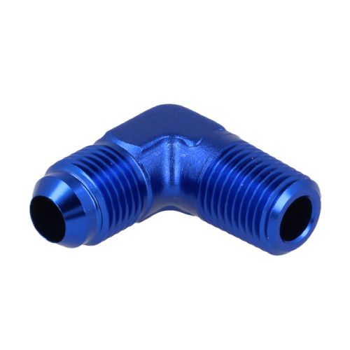 Aluminum Adapter Male 90 Deg AN8 – 3/8 NPT