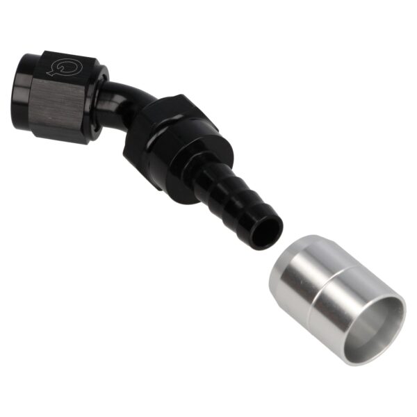 Shrink Hose Adapter 45 Deg AN6