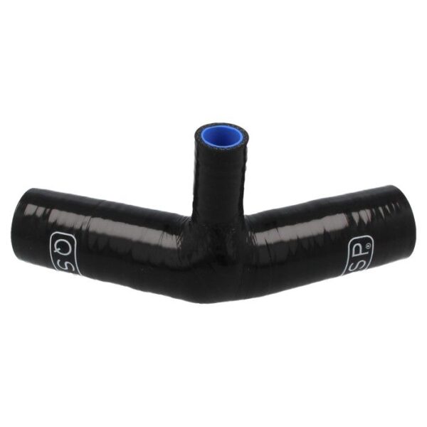 Silicone T-Bend 45 Deg - 38 Mm (19 Mm Connection) - Black