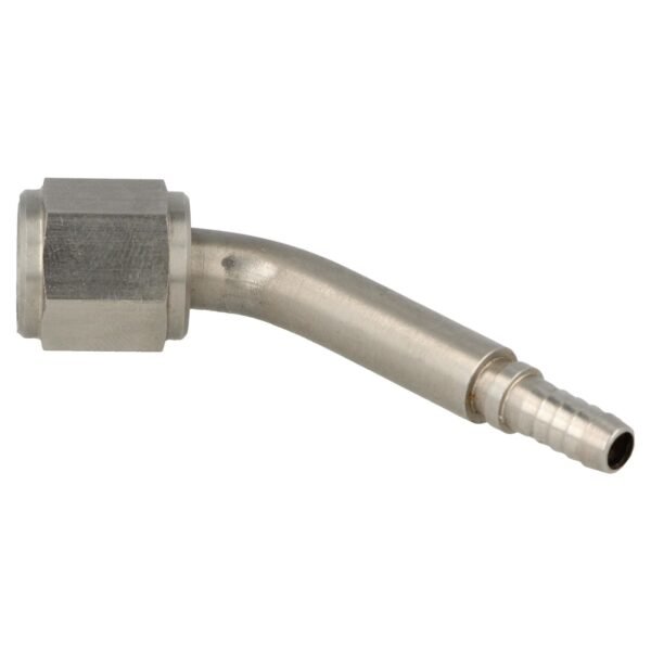 Shrink Hose Adapter Female Concave 45 Deg AN3