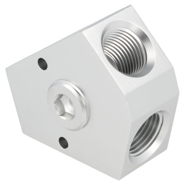 Aluminum Forged Y Block Female 1/2NPT - 1/2NPT - 1/2NPT