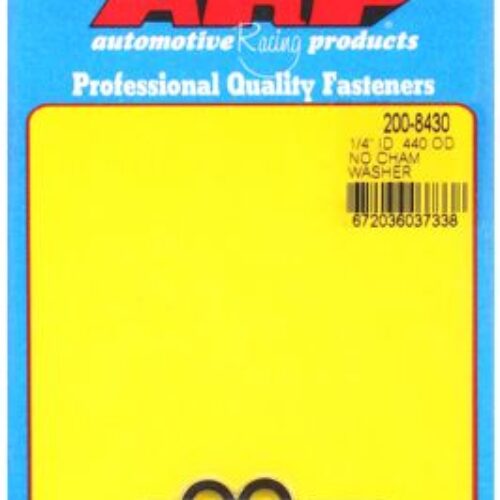 “1/4″”ID .440″”OD No Chamfer Black Washers”