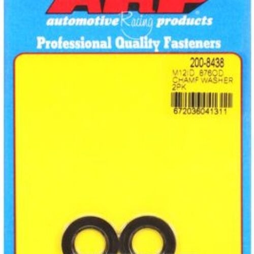 ARP M12 ID .876in OD Chamfer Black Washer Kit (qty 2)