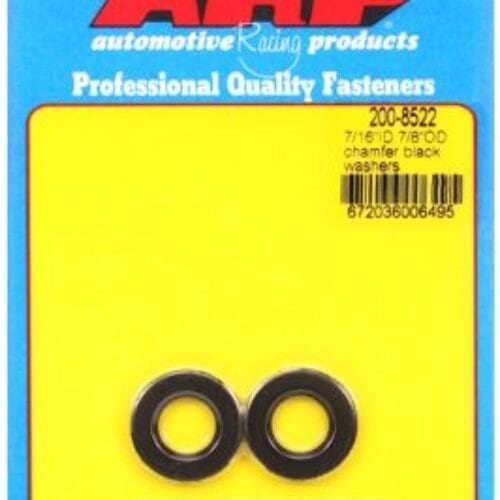 “7/16″ID 7/8″OD .120″TH Chamfer Black Washers” (2pcs)
