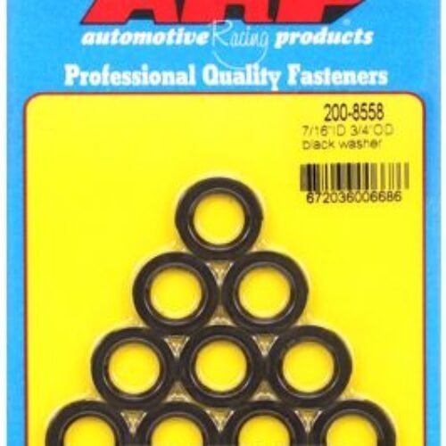 ARP 7/16inid 3/4inod Black Washers (pack Of 10)