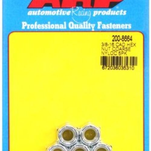 “3/8″”-16 Cad Coarse Nyloc Hex Nut Kit” (5pcs)