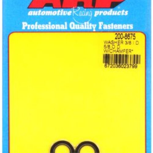 “3/8″ID 5/8″OD.062″TH Machined Chamfer Black Washers” (2pcs)