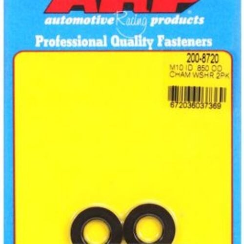 M10 ID .850 OD Chamfer Black Washers