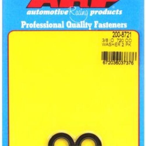 3/8 ID .720 OD Black Washers
