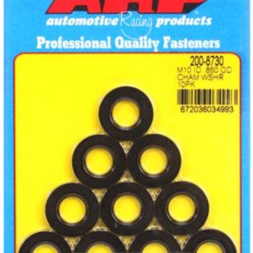 ARP M10 ID 0.850 OD Chamfer Black Washers (10 Pack)