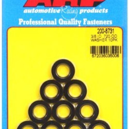 3/8 ID .720 OD Black Washers