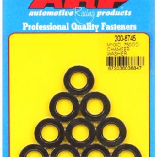 ARP M10 ID .750 OD Black Chamfer Black Washers (10 Pack)