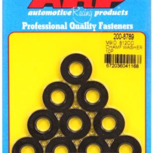 ARP M9 ID .812 OD Chamfer Black Washers (10 Pack)