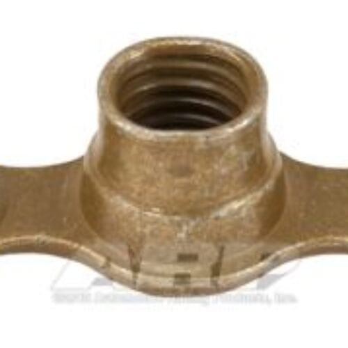 10-32 Plate Nut. 2-Lug Fixed W/Ctr Sunk Rivet Hole