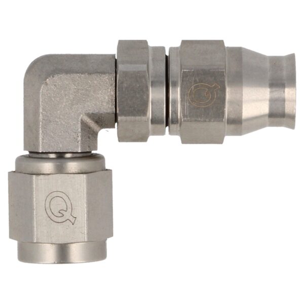 Stainless Steel Brake Fitting Female 90 Deg AN4