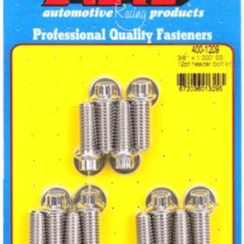 ARP 3/8in X 1.000 SS 12pt Header Bolt Kit