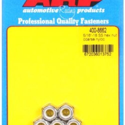“5/16″”-18 SS Coarse Nyloc Hex Nut Kit” (5pcs)