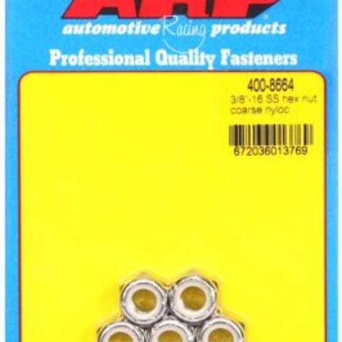 ARP 3/8-16 SS Coarse Nyloc Hex Nut Kit