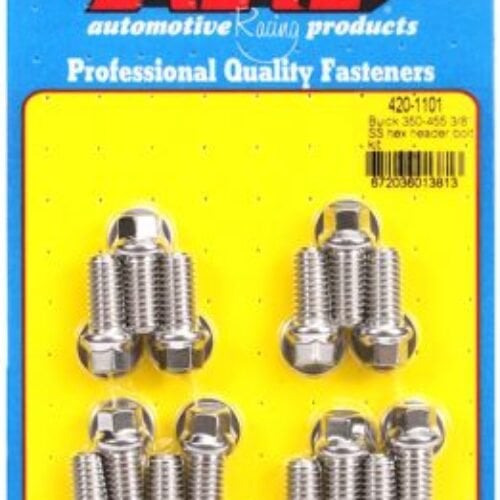 “buick 350-455 3/8″” SS Hex Header Bolt Kit”