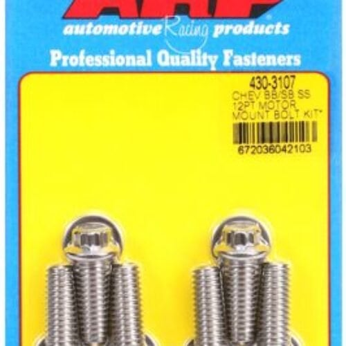 ARP Chevy 12pt Motor Mount Bolt Kit W/ Energy Suspension Mounts