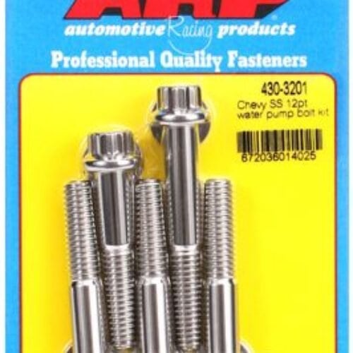 ARP SB/BB Chevy Short Water Pump SS 12pt Bolt Kit
