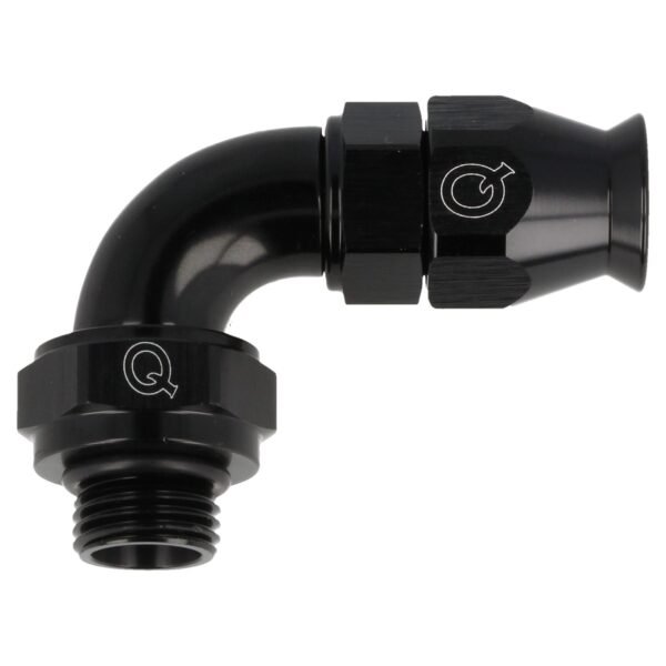 Hose Adapter PTFE 90 Deg (AN6) - O-Ring (AN6)