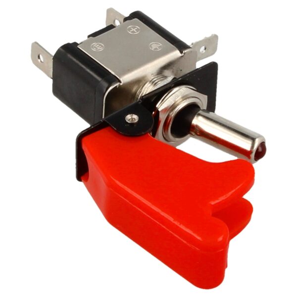 Toggle Swhitech LED whiteh Red Cap