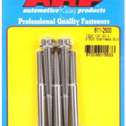 “1/4″”-20 X 2.500 12pt SS Bolts” (5pcs)