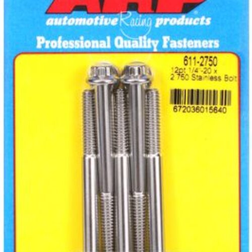 “1/4″”-20 X 2.750 12pt SS Bolts” (5pcs)
