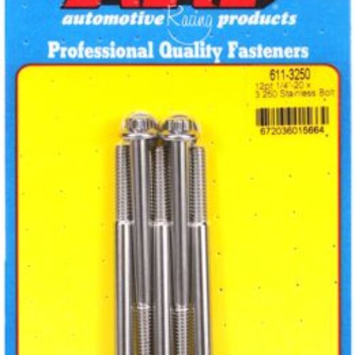 “1/4″”-20 X 3.250 12pt SS Bolts” (5pcs)