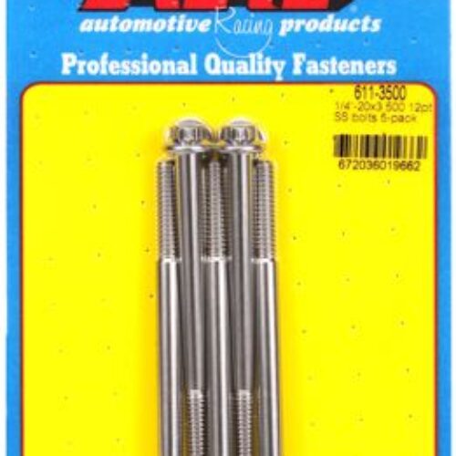 “1/4″”-20 X 3.500 12pt SS Bolts” (5pcs)