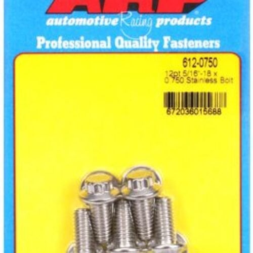ARP 5/16in X 18 – .725in UHL 12pt SS Bolt Kit (5/Pkg)